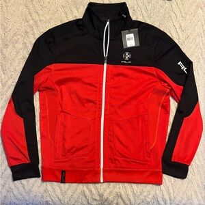 NWT Polo Ralph Lauren RLX Red and Black Performance Jacket L
